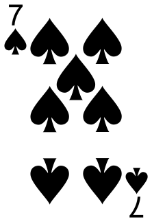 黑桃 7,决定比较结果的牌